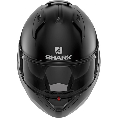 Casco Para Moto Abatible Shark Evo Es Blank Lente Interno Color Negro Tamaño del casco M