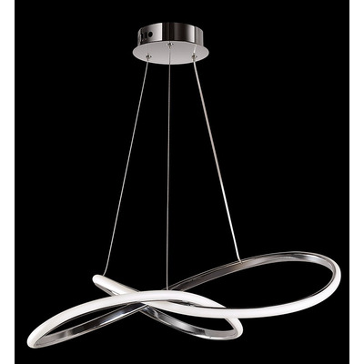 Lampara Colgante Moderno Led Diseño 61w Cromo L2020 