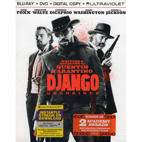 Blu-ray + DVD Django Unchained / Django Sin Cadenas / Quentin Tarantino