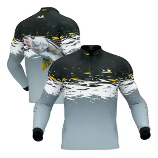 Camisa Pesca Com Proteção Uv Secagem Rápida E Térmica