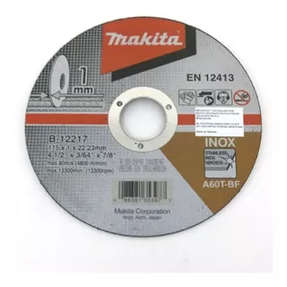 Disco De Corte Makita 115 X 1 Mm X 10 Un.