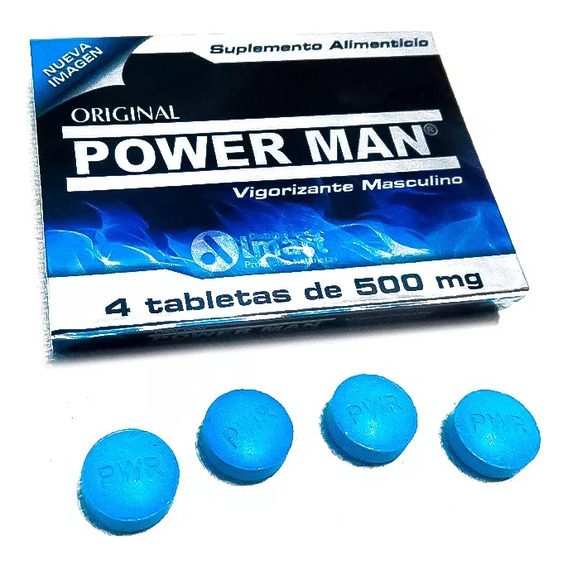 Suplemento Almart Power Man Vigorizante 8 Tabletas 500mg C/u