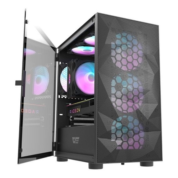 Gabinete Gamer Darkflash Dlm21 Mesh M-atx Vidrio Templado