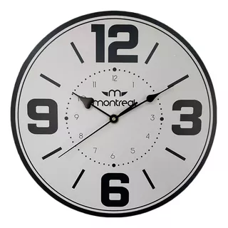 Reloj De Pared Analogo Montreal 29cm Pm02