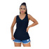 Preto (Blusa Duna Decote V)