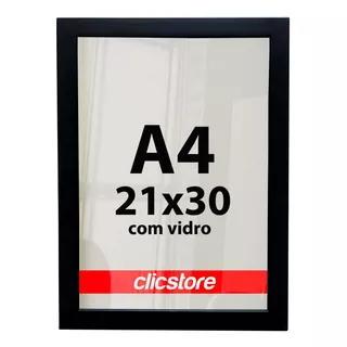 Moldura A4 21x30 Quadro Com Vidro Diploma Foto Certificado