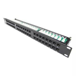 Patch Panel Cat6 48p Alta Densidade 1u 19  Certifica Fluke