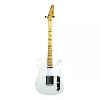 Guitarra Elétrica Tagima Tw Series Tw-55 De  Tília Pearl White Com Diapasão De Bordo