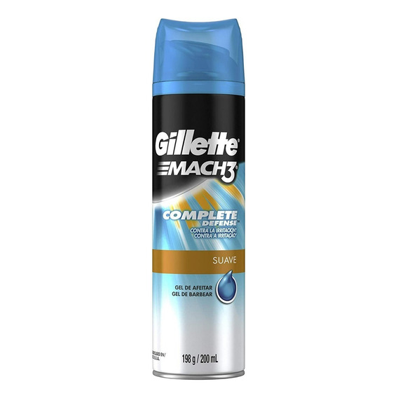 Gel Para Afeitar Gillette Mach3 Complete Defense Suave 200ml