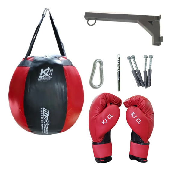  Kit Publico #5 Bola Upper+base+guantes Costal Redondo Box 