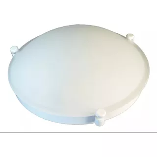 Plafón P/techo 2 Luces Base 25 Cm Blanca Vidrio Satinado