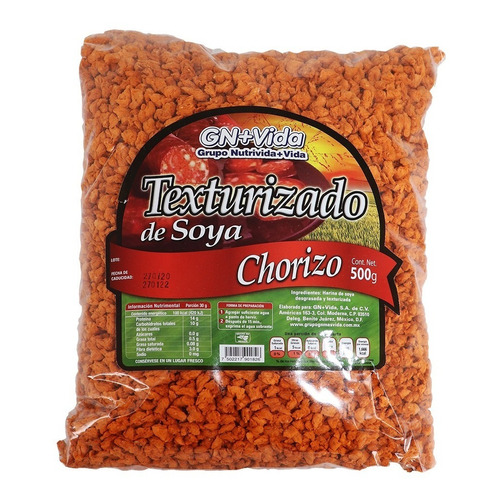 Soya Texturizada Sabor Chorizo Desgrasada 500 G Gn