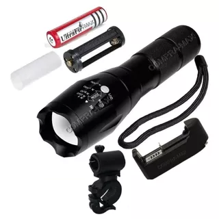 2 Pack Lamparas Tacticas 5000 Lumens Led T6 O Q5 Recargables