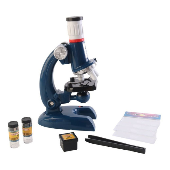 Microscopio Educativo Para Niños Azul 100x400x1200