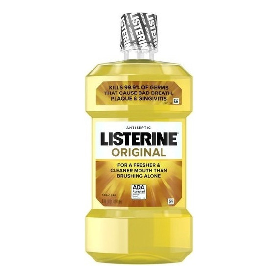 Listerine Original Antiseptic Mouthwash For Bad Breath 1lt