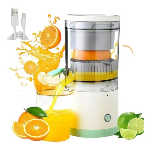 Extractor De Jugo De Naranja Eléctrico + Color Blanco