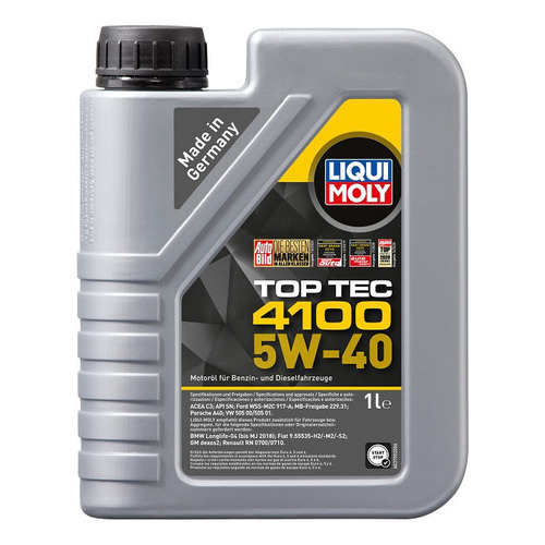 Aceite para motor Liqui Moly sintético 5W-40 para autos, pickups & suv