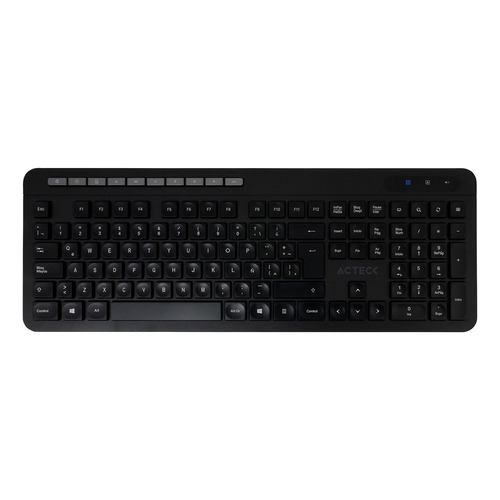 Teclado Inalámbrico Acteck Win/ Receptor/ Membrana Color del teclado Negro Idioma Español Latinoamérica