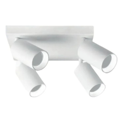 Aplique Spot Movil Im3801046 Cuadrado 4xgu10 Blanco Blanco