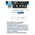 Mezclador Bluetooth Boog 12v Fm + para micrófono de sonido de coche, color negro