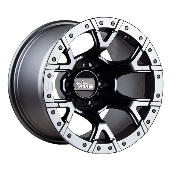 Llantas 15x10 6x139.7 Et-44 Ams Matte Gun /matte Black River