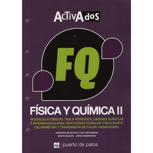 Fisica Y Quimica Ii Serie Activados, De Vv. Aa.. Editorial Puerto De Palos, Tapa Blanda En Español, 2016