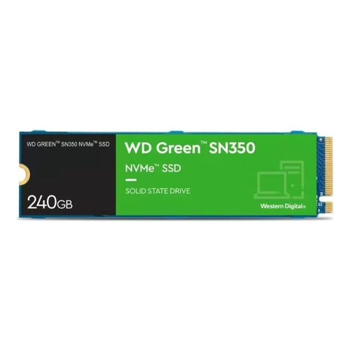 Disco Solido Ssd Wd 240gb 2.5 Nvme Pcie M2 2280 Green Sn350