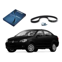  Correia Elastica Alternador Polo Sedan 1.6 8v 2007 A 2011