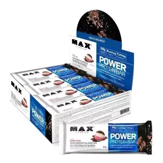 Power Protein Bar Chocolate Com Coco 90g 8un - Max Titanium