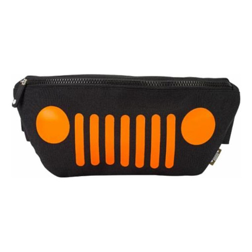 Cangurera Jeep Waist Bag B207 Negro Con Naranja Para Hombre