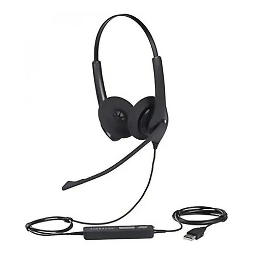 Auriculares Jabra Biz 1100 Duo Us Usb A 1159-0158 Mg Color Negro