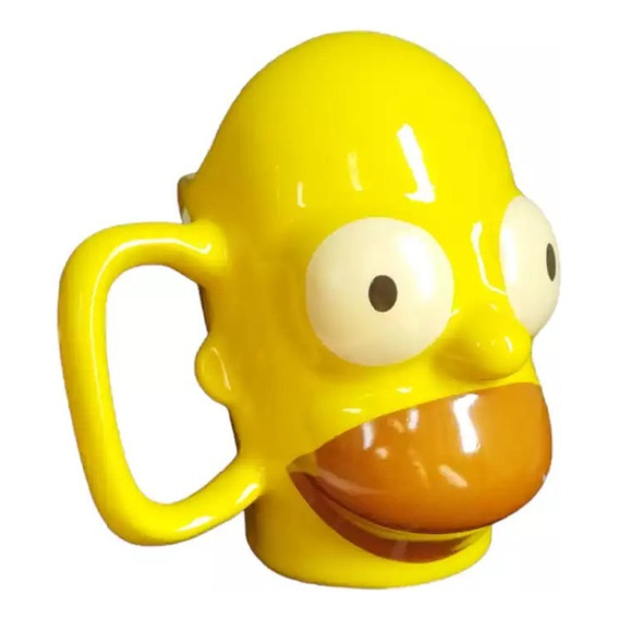 Taza Los Simpson - Homero Simpson Ceramica Amarilla