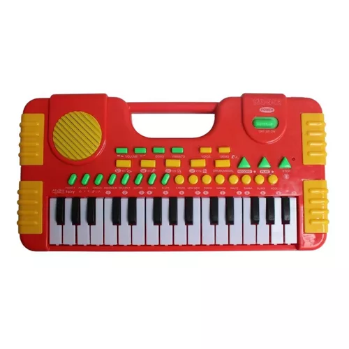 Teclado Infantil Musical Piano Dinossauro Brinquedo Bebê Didático Rosa