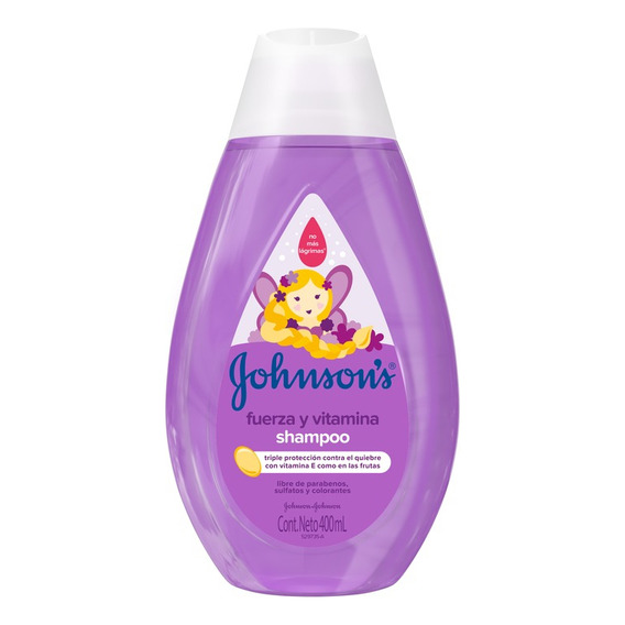 Shampoo Infantil Johnson's Fuerza Y Vitamina 400 Ml