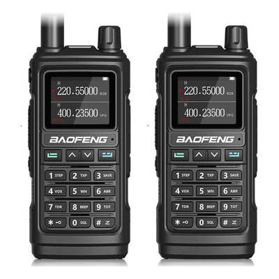 2 Radio Walkie Talkie Baofeng Uv17 Uhf/vhf 1000 Canale Negro Bandas De Frecuencia 20.5khz | 12.5khz