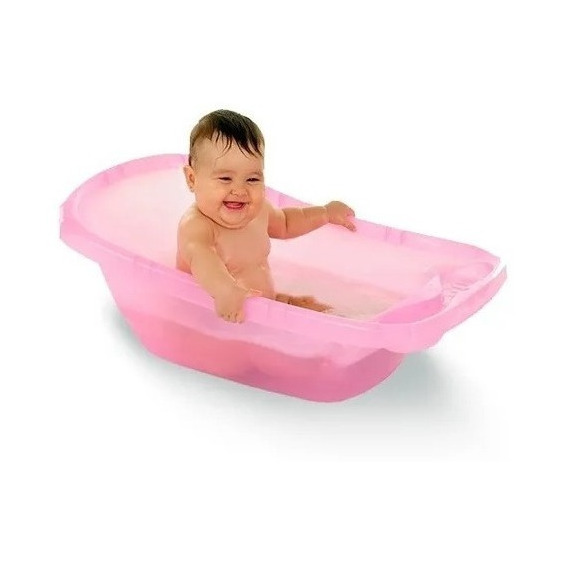 Bañadera Plastica Rosa 25 Litros Ok Baby Okbb0127