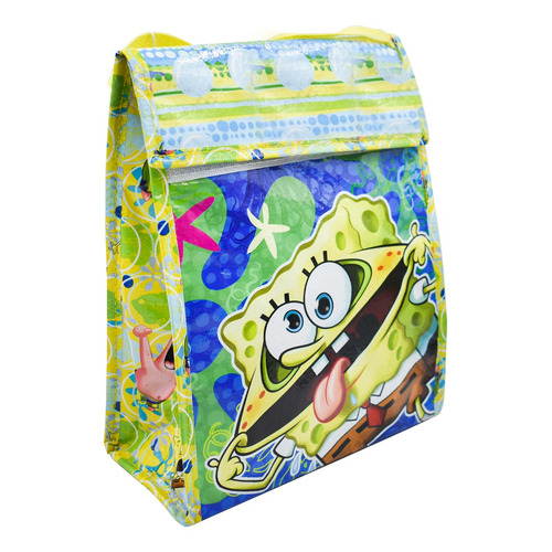 Bob Esponja Lonchera Termica Bolsa Almuerzo Infantil Niños Color Multicolor