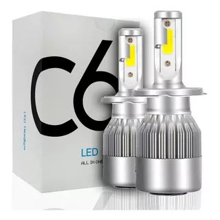 Faros Led C6 6000k Luz Blanca H7 9005 H1 H11 9006 Economico