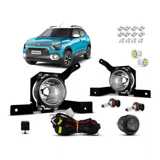 Kit Farol De Milha Novo Citroen C3 Feel 1.0 2023+4brindes