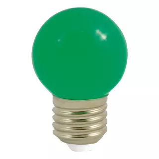 Bombillo Led Tipo Ping Pong Verde 1 Wat E 27 Discover L2038