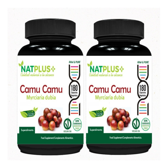 Camu Camu X 2 Frascos (pack) = 360 Cápsulas Veg. De 500mg