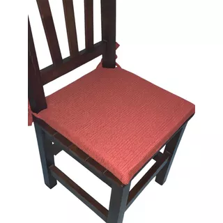 Almohadón Para Silla Chenille Placa Alta Densidad Juego X 6u