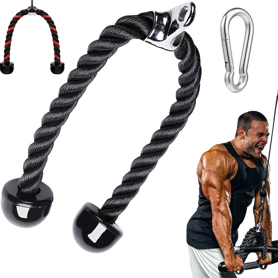 Cuerda Soga Para Triceps Y Biceps Polea Mancuernas Fitness