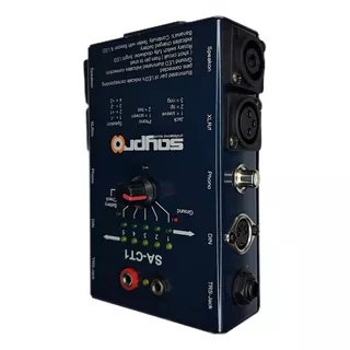 Caja Probador  De Cable Sa-ct1 Tester Xlr Plug Phono Din Trs
