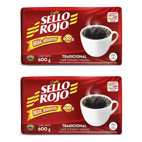 Cafe Sello Rojo 600gr X2 Und | Mdr