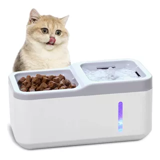 Fuente Agua Automática Dispensador Comida Gato Perro