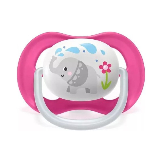 Chupete Air Rosa Elefante 6-18 M Bebes Philips Avent Cuot As