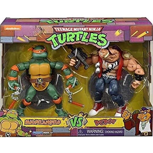 Tortugas Ninja Mikey Vs Bebop Figuras De Acción