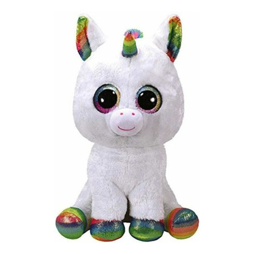 Gorro gigante de peluche con forma de unicornio Pixy 37 con juguete