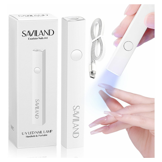 Saviland U V Lámpara Para Uñas De Gel, Mini Portátil, Usb 